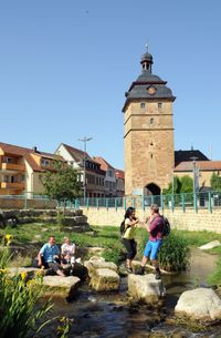 Bad Staffelstein_Stadtturm_Wanderer